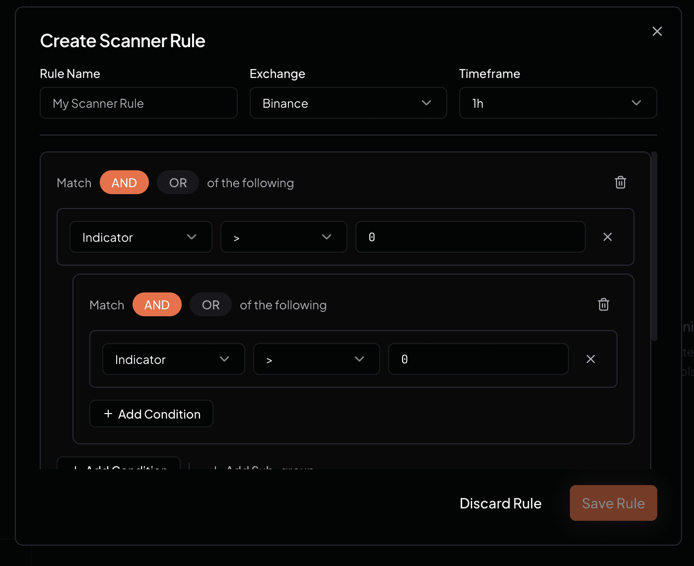 Trình dựng rule scanner
